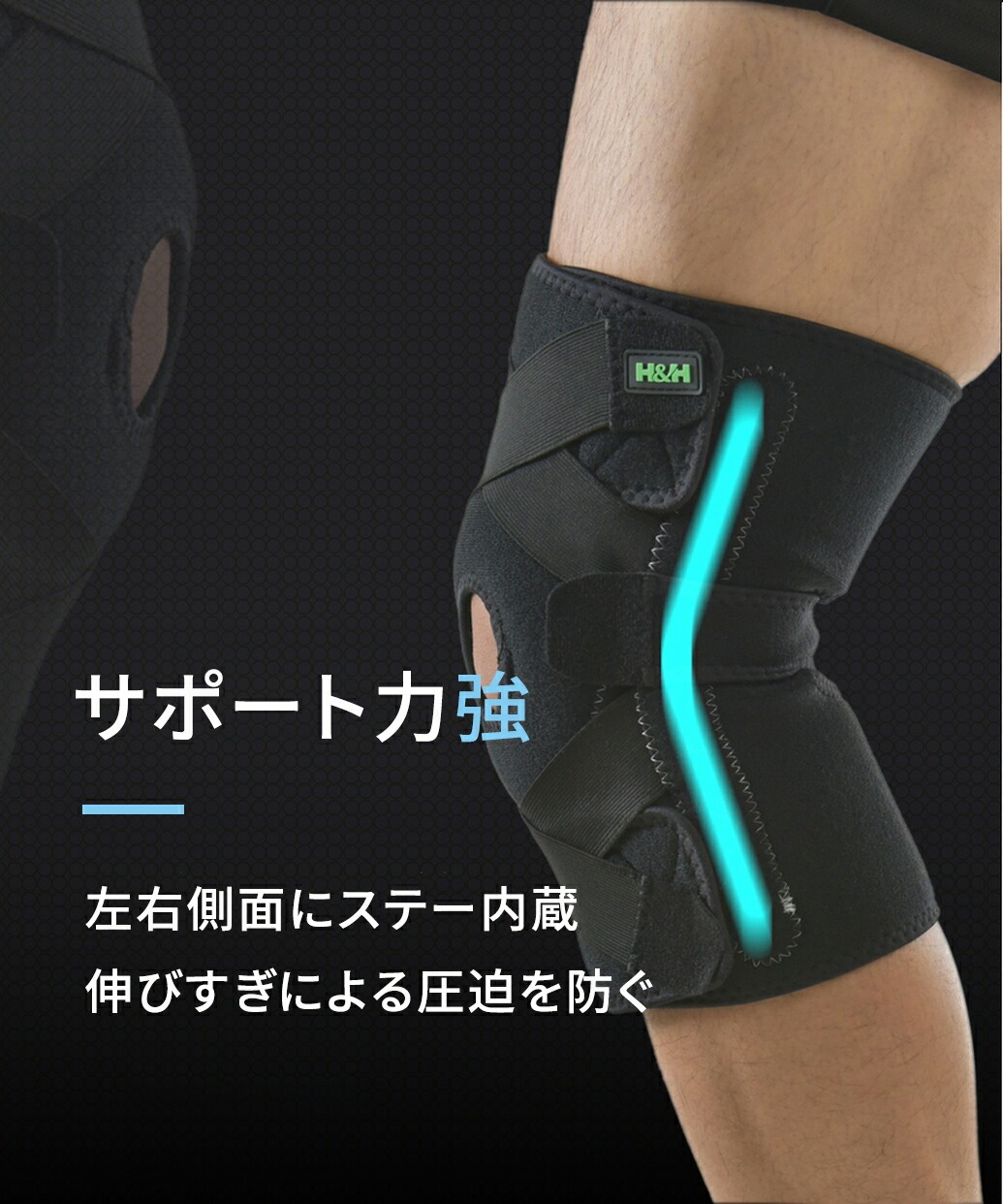 南良グループH&H｜遠赤外線膝サポーター｜膝サポーター