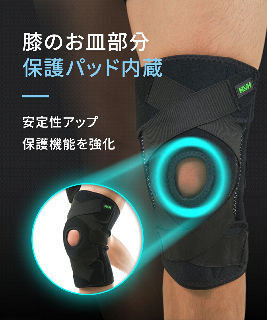 南良グループH&H｜遠赤外線膝サポーター｜膝サポーター