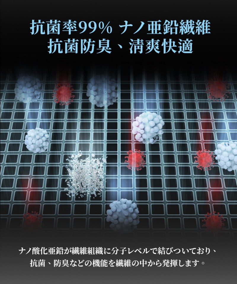 南良グループH&H|ナノ亜鉛抗菌|抗菌足首サポーター|亜鉛繊維|抗菌|足首サポーター