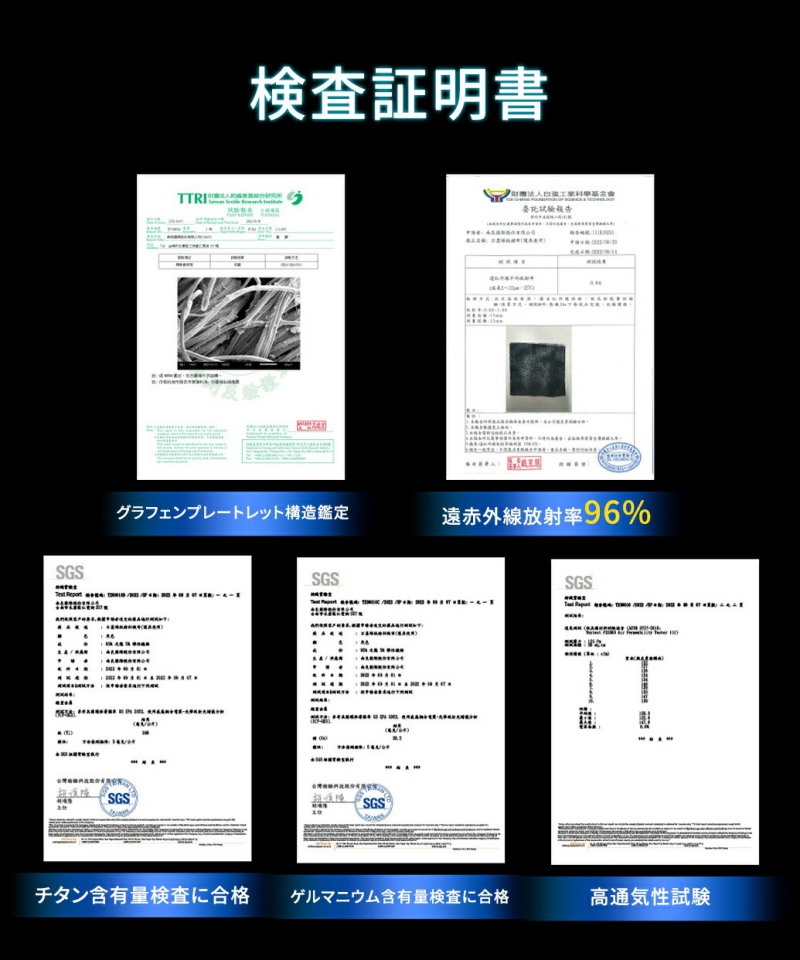 南良グループH&H|グラフェン繊維|チタン繊維|ゲルマニウム繊維|温熱サポーター|蓄熱|遠赤外線効果|腰サポーター